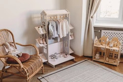 Garderob klädstång hus, The Mini Dressing Room
