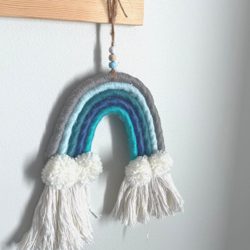 Wall decoration rainbow Blue Anthracite
