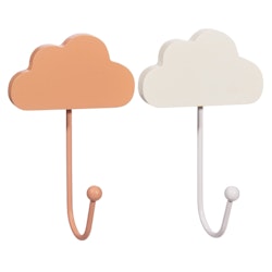 Sass&Belle, väggkrok moln, 2-pack