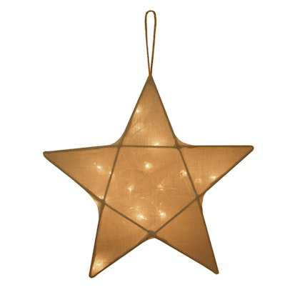 Numero 74, star night lamp with LED, Gold