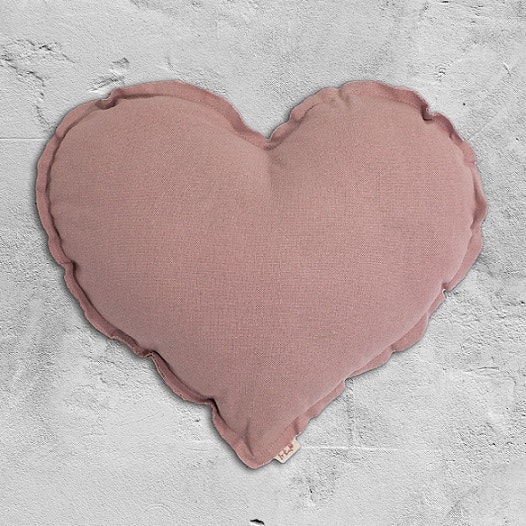 Numero 74, cushion heart, Dusty Pink 
