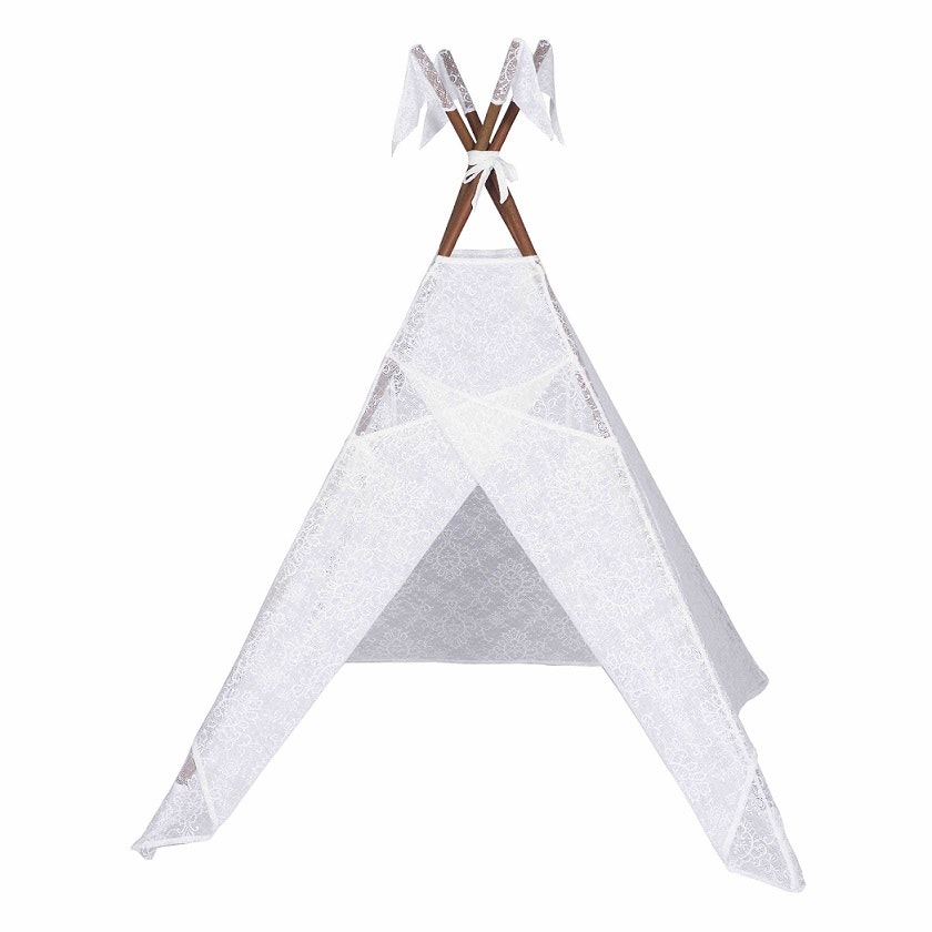 Numero 74, tipi tent for the children's room, White lace 