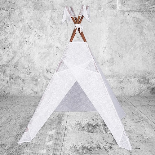 Numero 74, tipi tent for the children's room, White lace