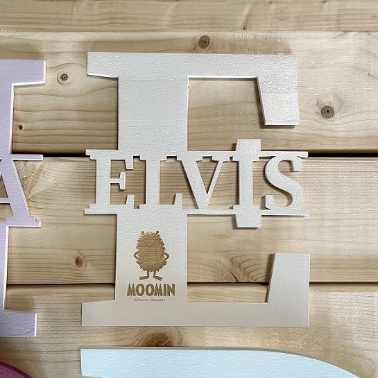 Personalized wall letter with name - Moomin 