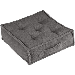 Cotton&Sweets, pouf boho boucle, Grey
