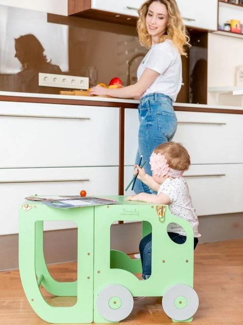 Buildable kitchen helper car, mint