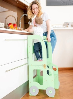 Byggbar kökspall bil, mint