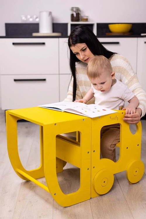 Buildable kitchen helper car, bumblebee