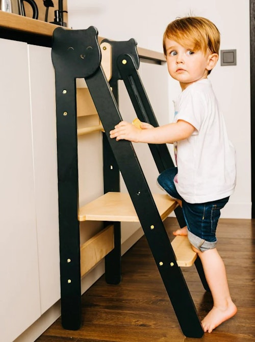 Kitchen helper foldable, black