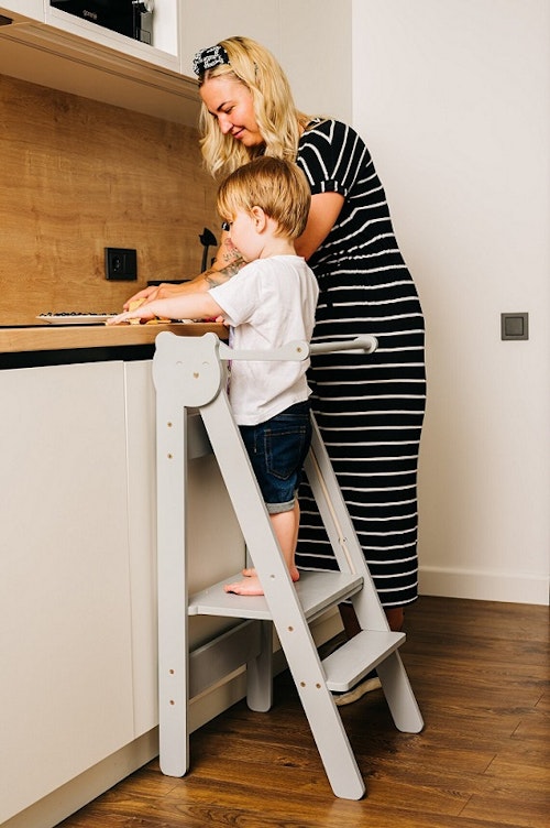 Kitchen helper foldable, gray