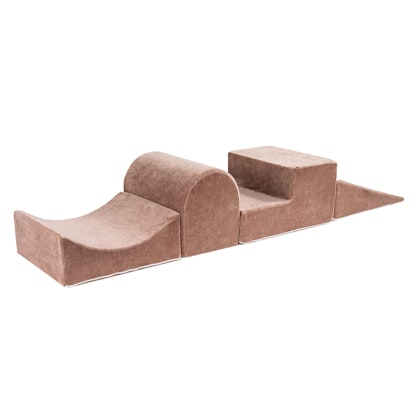 Meow, Buildable slide playground velvet, beige