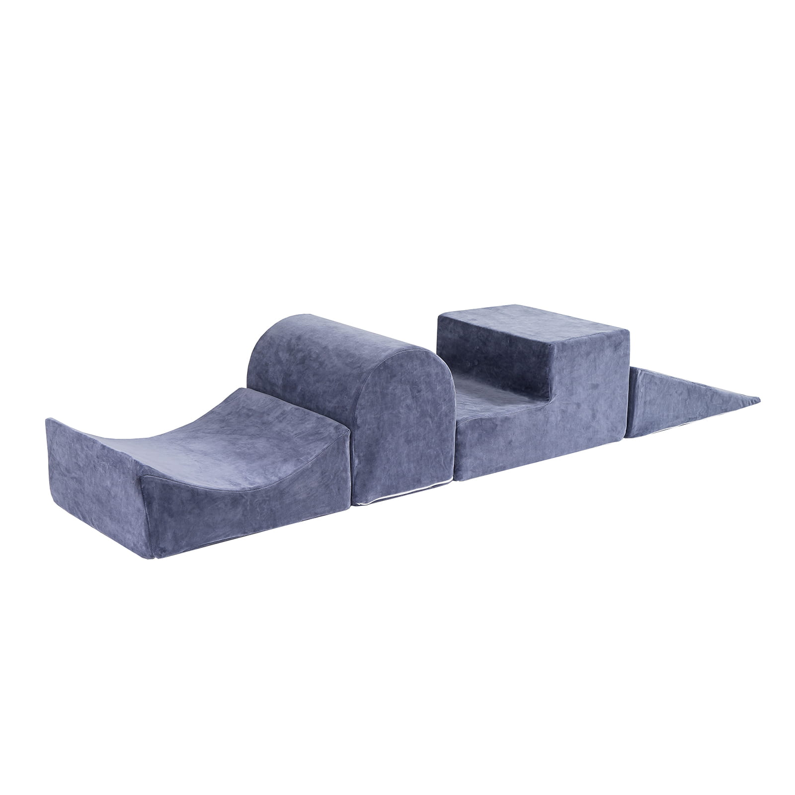 Meow, Buildable slide playground velvet, blue grey 