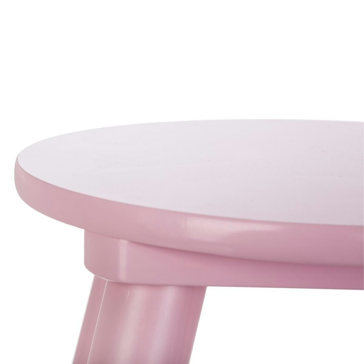 Wooden stool pink 