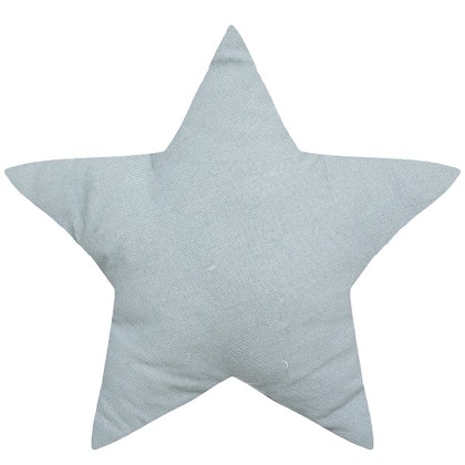 Blue-grey pillow, star