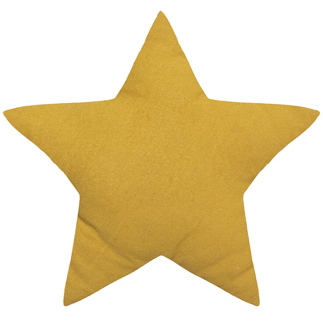 Gold cushion, star 