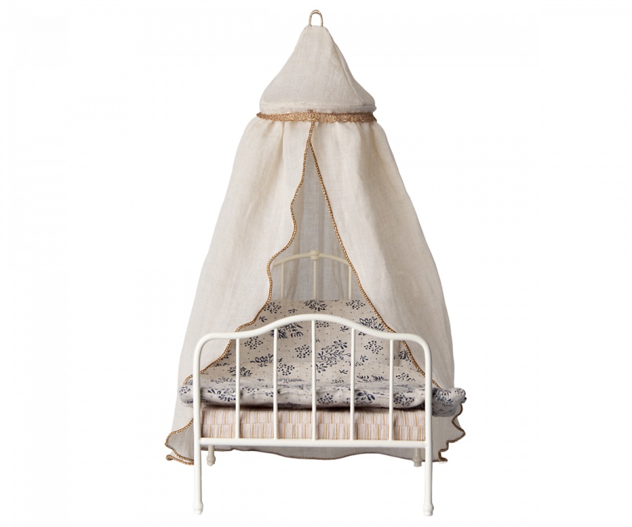 Maileg, mini bed canopy for the dollhouse, cream 