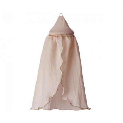 Maileg, mini bed canopy for the dollhouse, rose