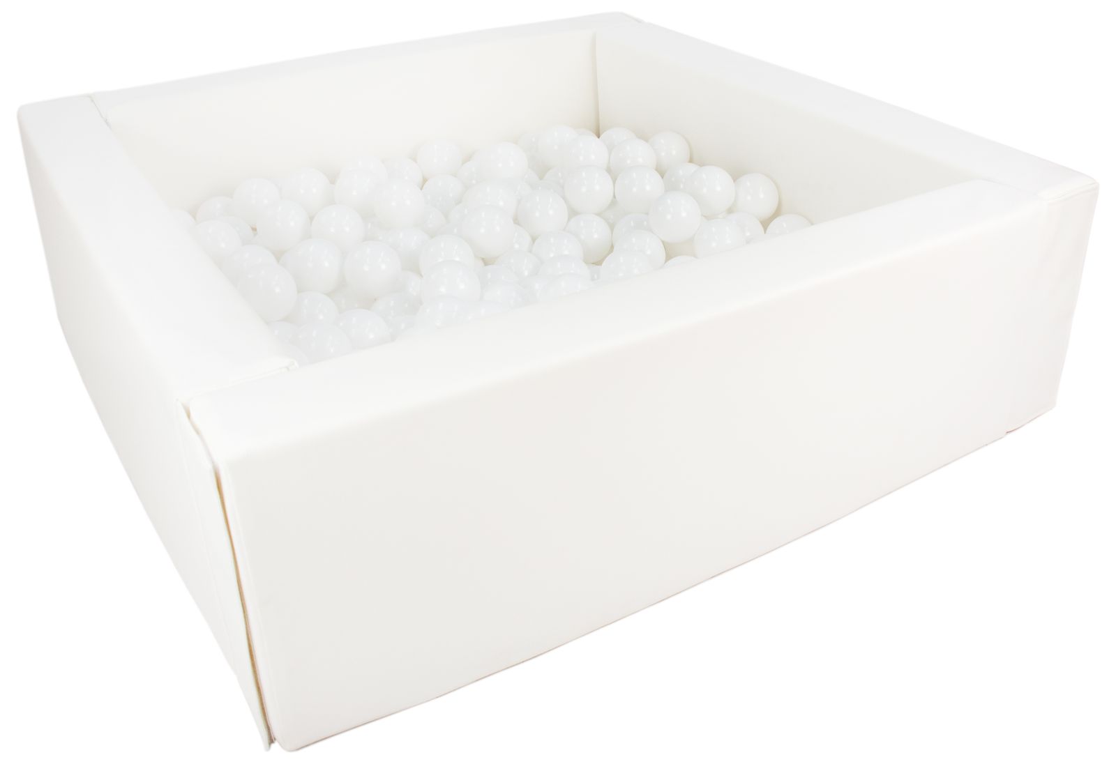 Square white ball pit 80x80x30 cm (ball color of your choice) 