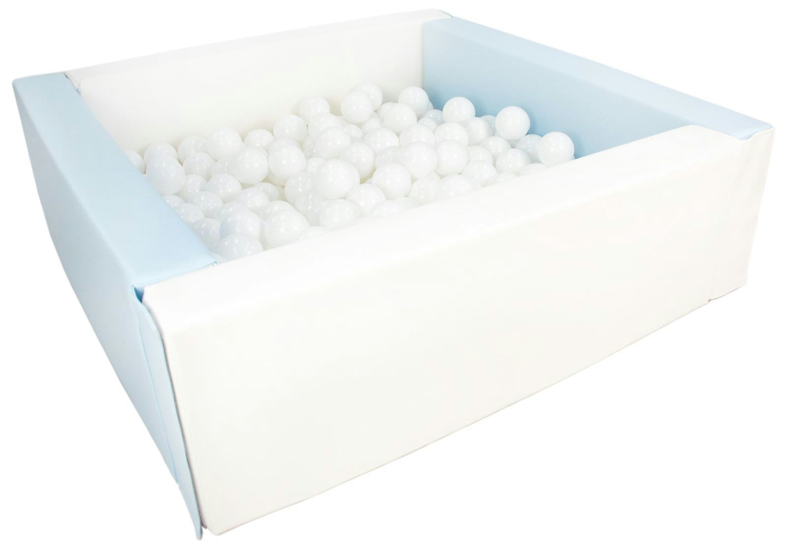 Square blue/white ball pit 80x80x30 cm (ball color of your choice) 