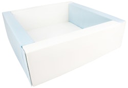 Square blue/white ball pit 80x80x30 cm (ball color of your choice)