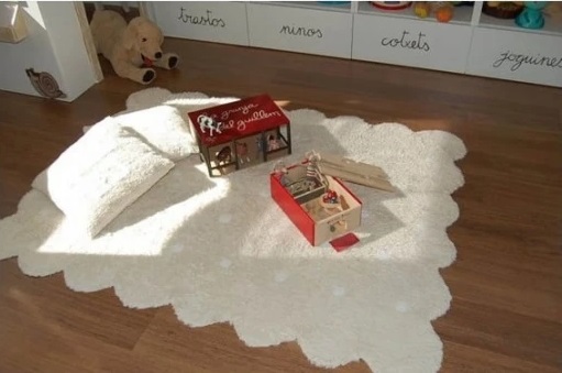 Lorena Canals carpet for children's room 120 x 160, Galleta beige 