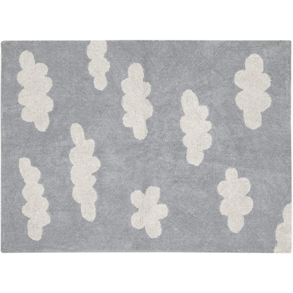 Lorena Canals carpet for children's room 120 x 160, grey clouds