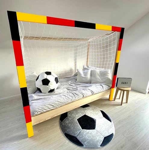 Juniorsäng Soccer bed Juniorsäng soccer bed i röd/gul/svart färg