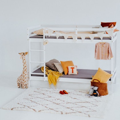 White bunk bed for children's room 90x200