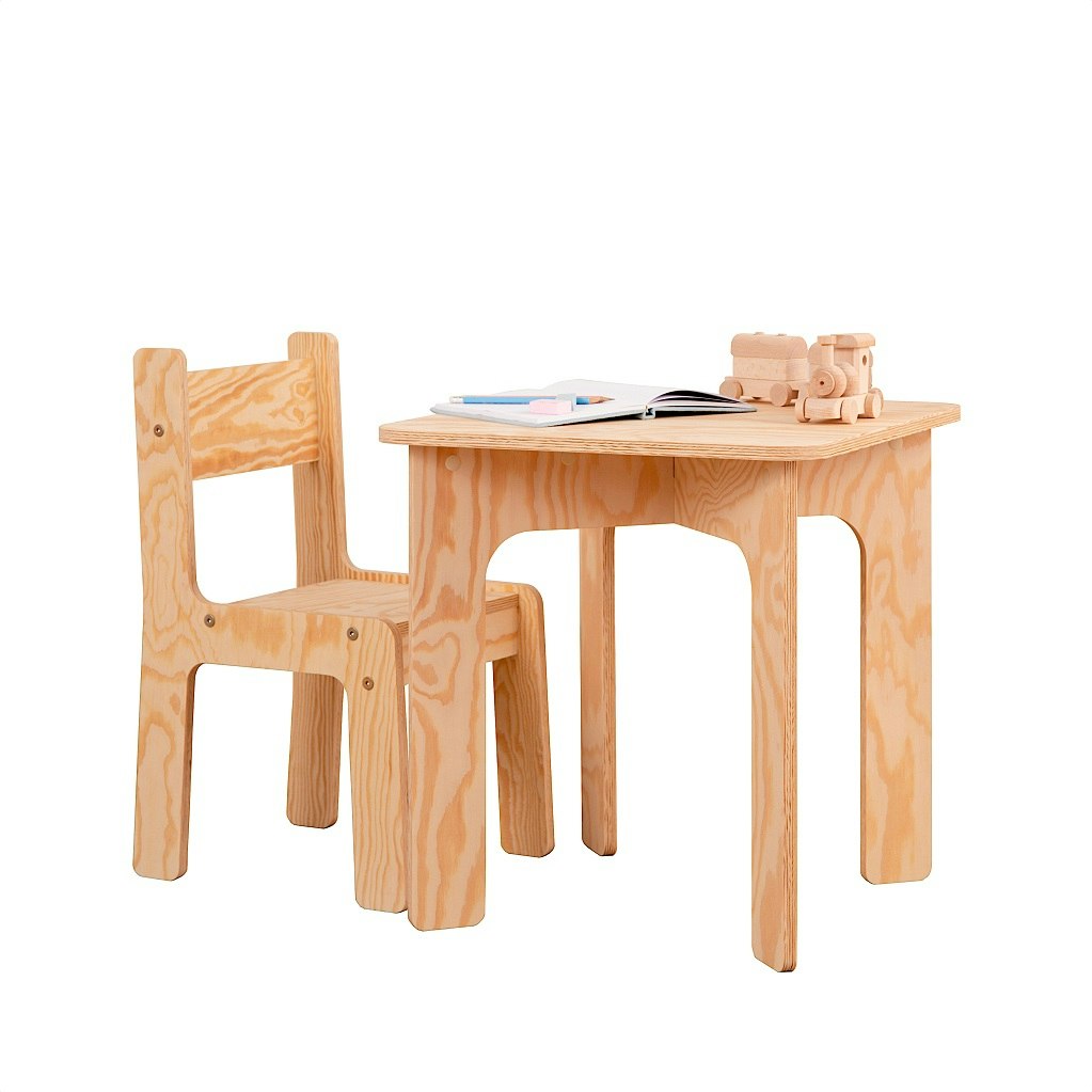 Möbelset bord med stol 