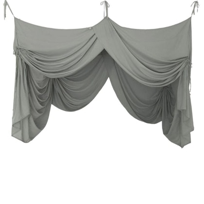 Numero 74, Bed drape bed canopy, Silver grey