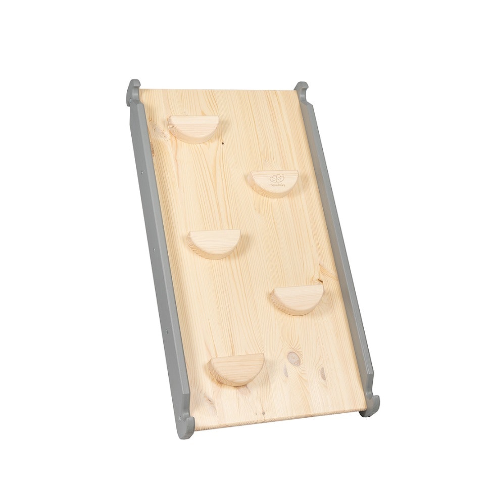Meow, climbing triangle with climbing wall, grey/natural 