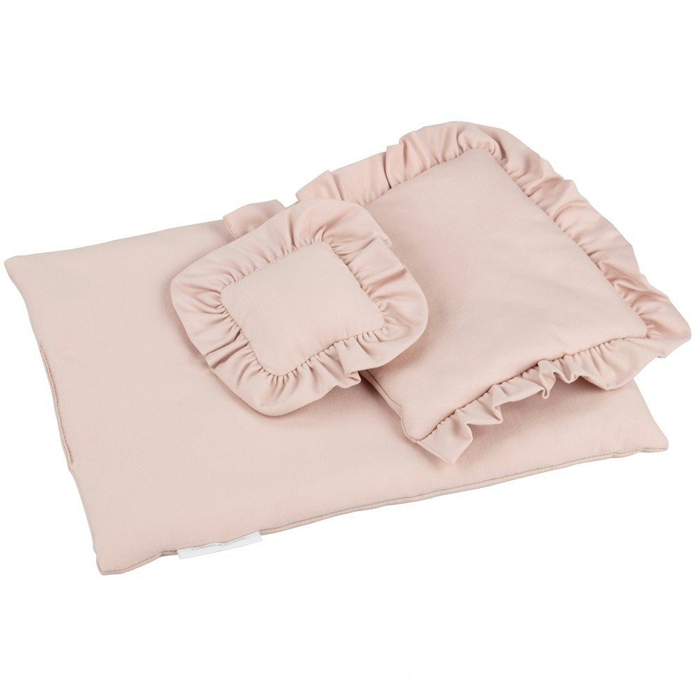 Pink duvet bed set with flounce, Cotton&Sweets 