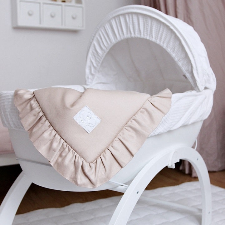 Nude newborn bed set with pillow and duvet, Cotton & Sweets 