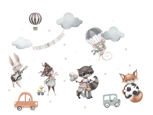 Wall sticker Flying friends