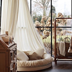 Boho vanilj sänghimmel i bomull till barnrummet, Cotton & Sweets