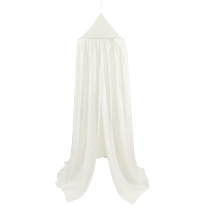 White linen bed canopy for children's room with Led-lights , Cotton&Sweets