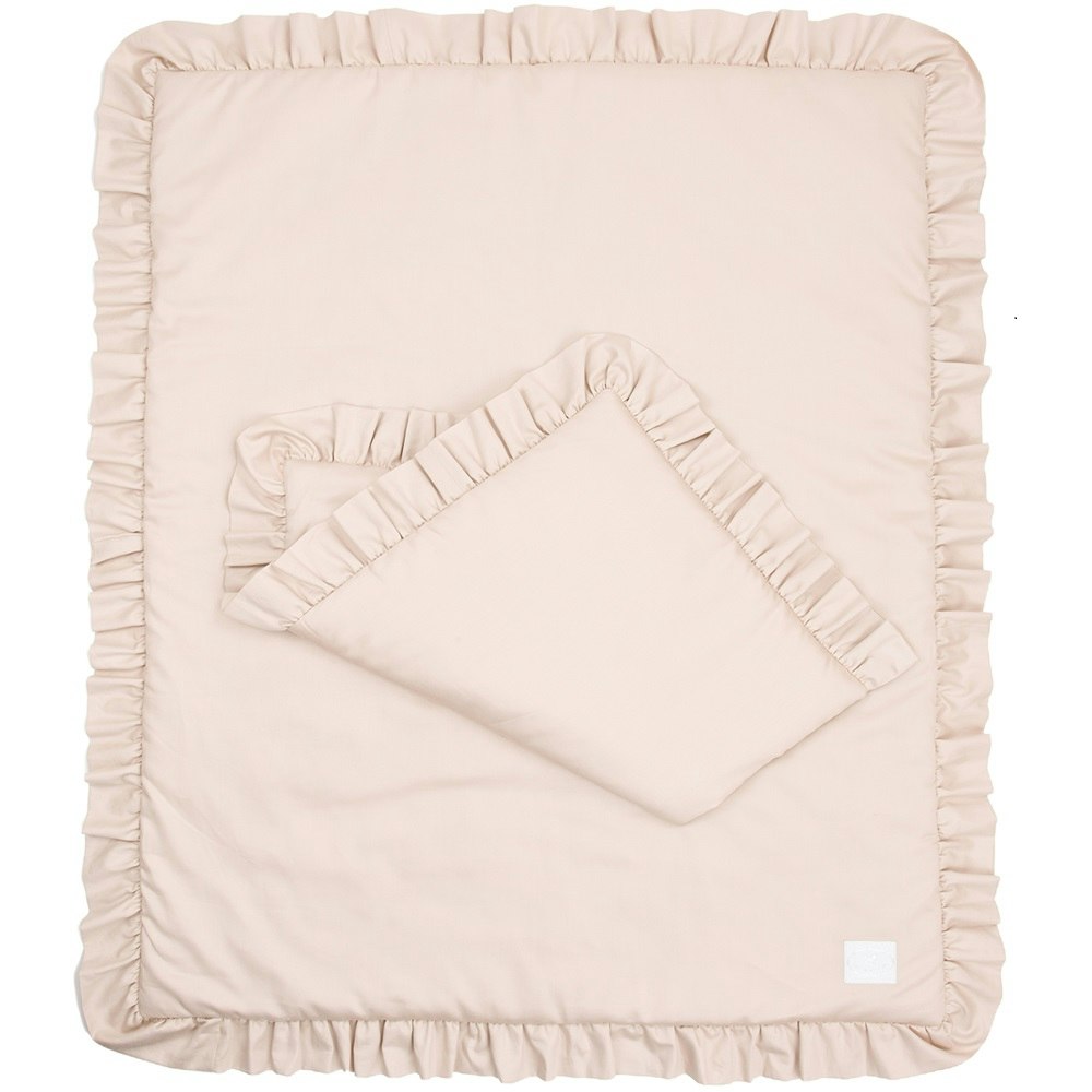 Nude crib bed set with pillow and duvet, Cotton & Sweets 