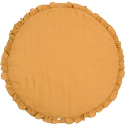 Caramel lekmatta DeLuxe av linne med volang, Cotton & Sweets