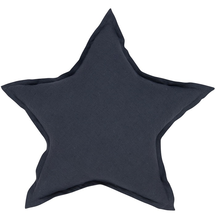 Pillow graphite star of linen, Cotton&Sweets 