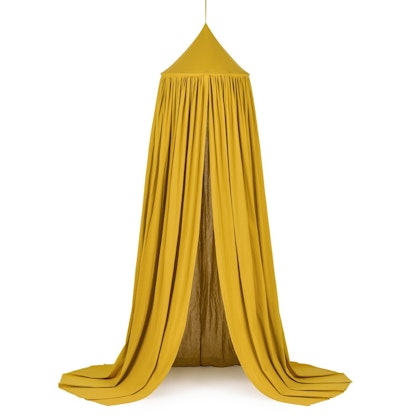 Mustard bed canopy in cotton for the children's room, Cotton & Sweets