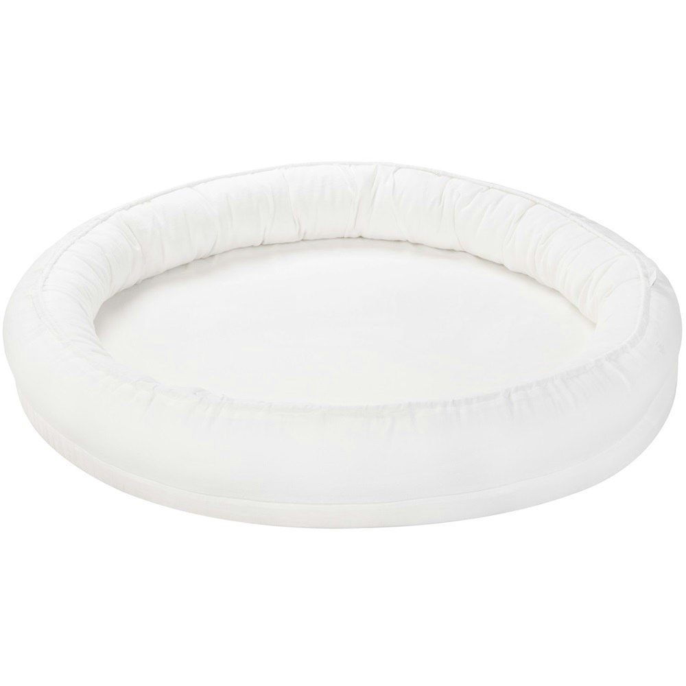 Cotton&Sweets white junior nest in 100% linen, classic 