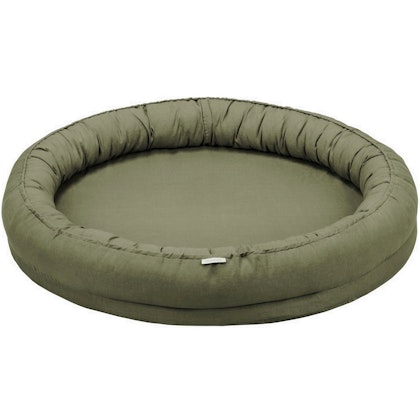 Cotton & Sweets olive junior nest in 100% linen, classic