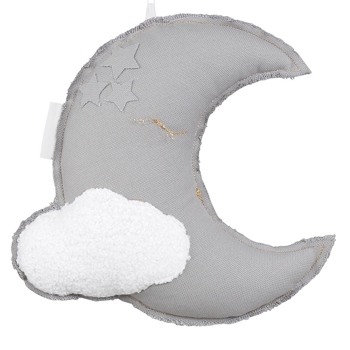 Cotton & Sweets, bed mobile wall decoration grey moon 