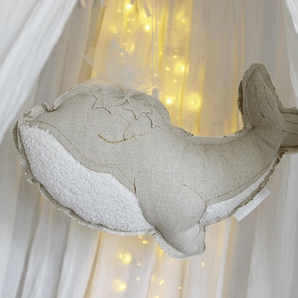 Cotton & Sweets, bed mobile wall decoration natural whale