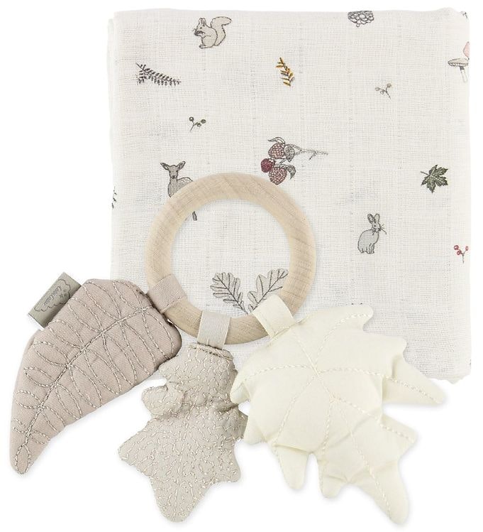 Cam Cam, gift set with pacifier blanket and rattle, Fawn 
