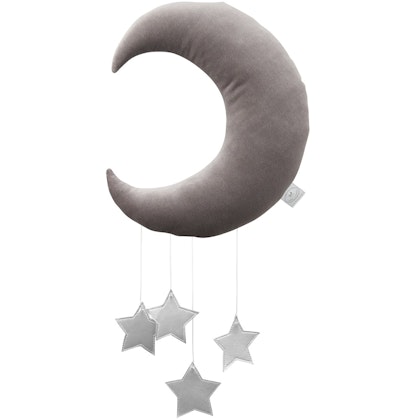 Mobile bed grey moon with silver stars, Cotton & Sweets