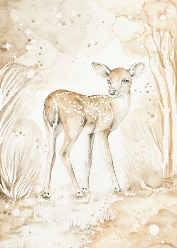 Cotton & Sweets, poster lovely fawn 