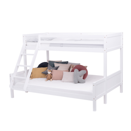 White bunk bed family bed 140x200 / 90x200