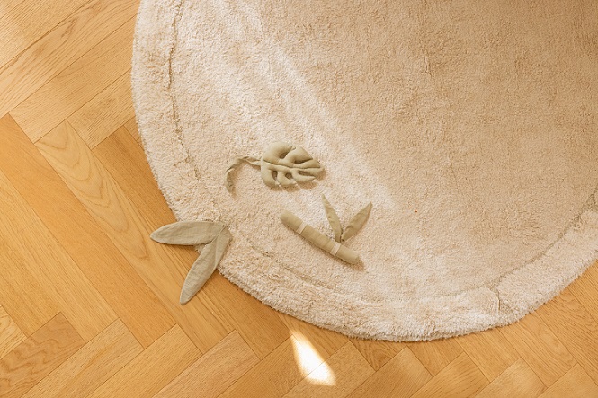 Lorena Canals, soft rug for the children's room, Bamboo Leaf 