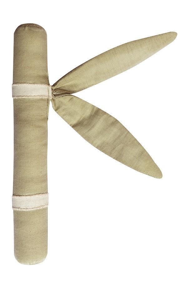 Lorena Canals, dubbelsidig lekmatta i bomull, Bamboo Leaf 
